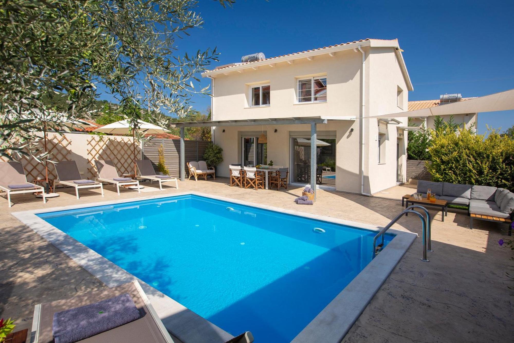 Grappolo Lefkada Villas - Vilana Ideal For Families And Small Groups Apolpaina Bagian luar foto